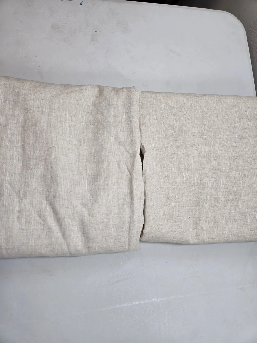NWOT QUINCE Set Of 2 48x108 European Linen True Blackout Curtains Flax 0037